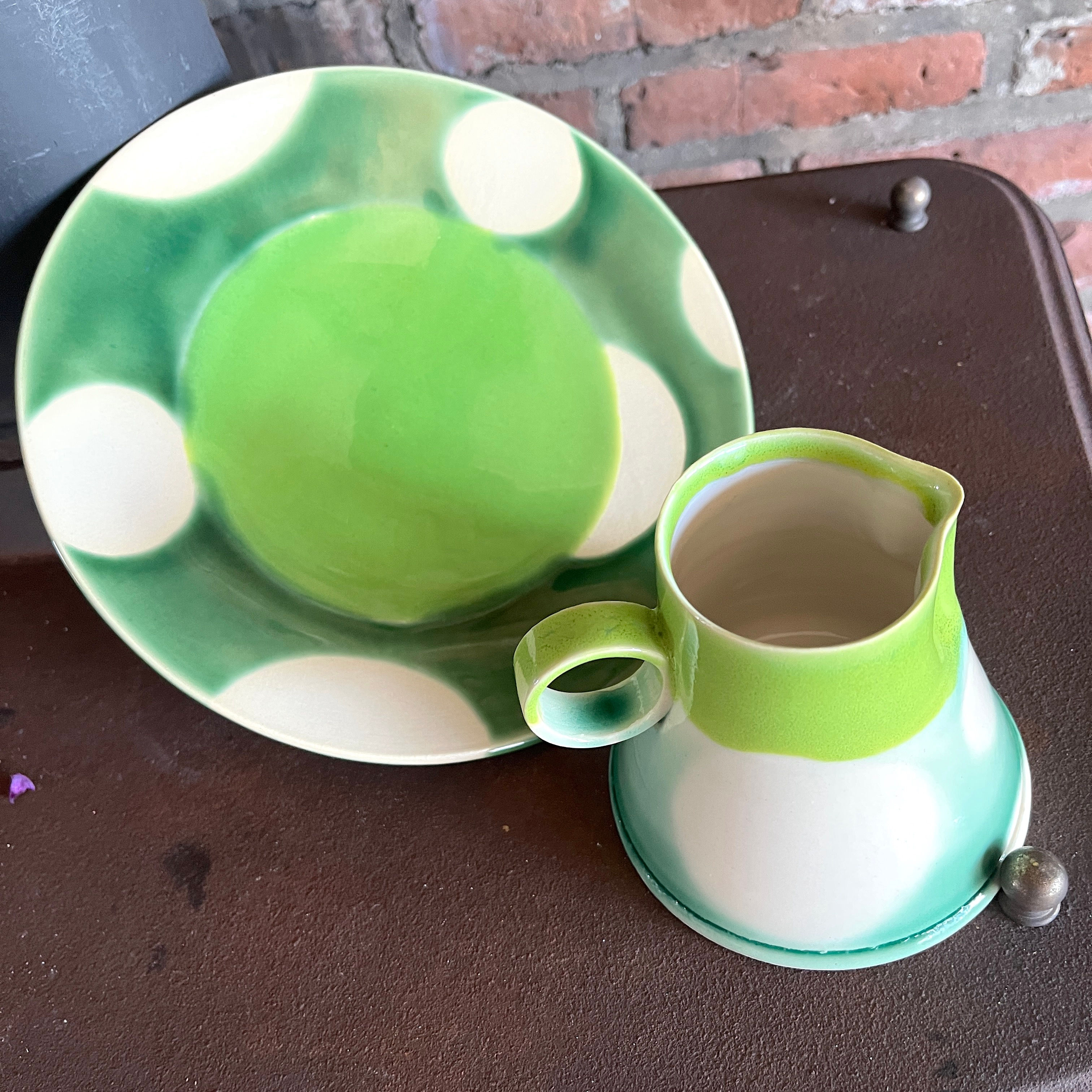 green dot plate or pitcher