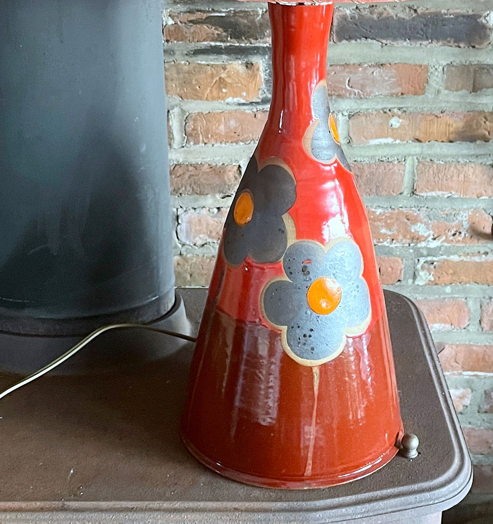 Thumbnail: red flower lamp
