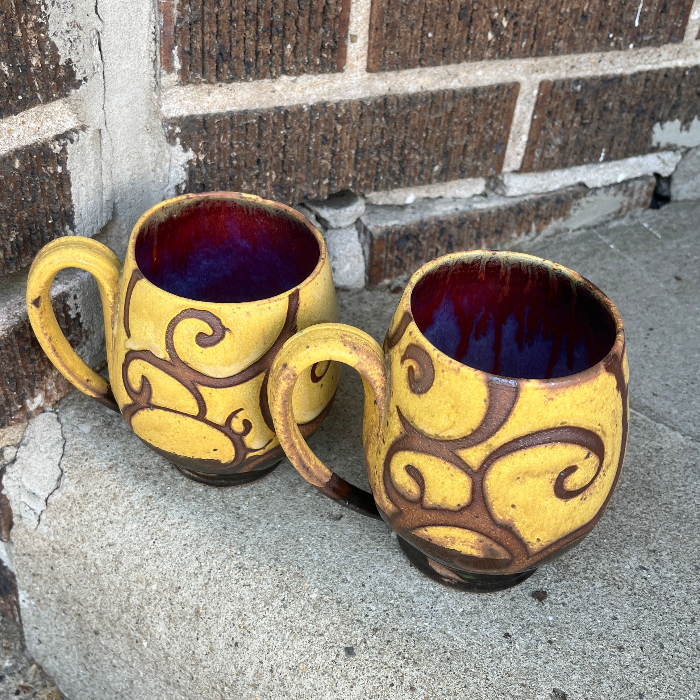 Copper red cup