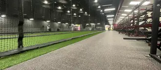 Indoor Baseball Facility Divider Curtains at Concord University in Athens, WV