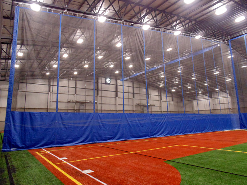 Gym Divider Curtains and Netting Grand Slam Safety