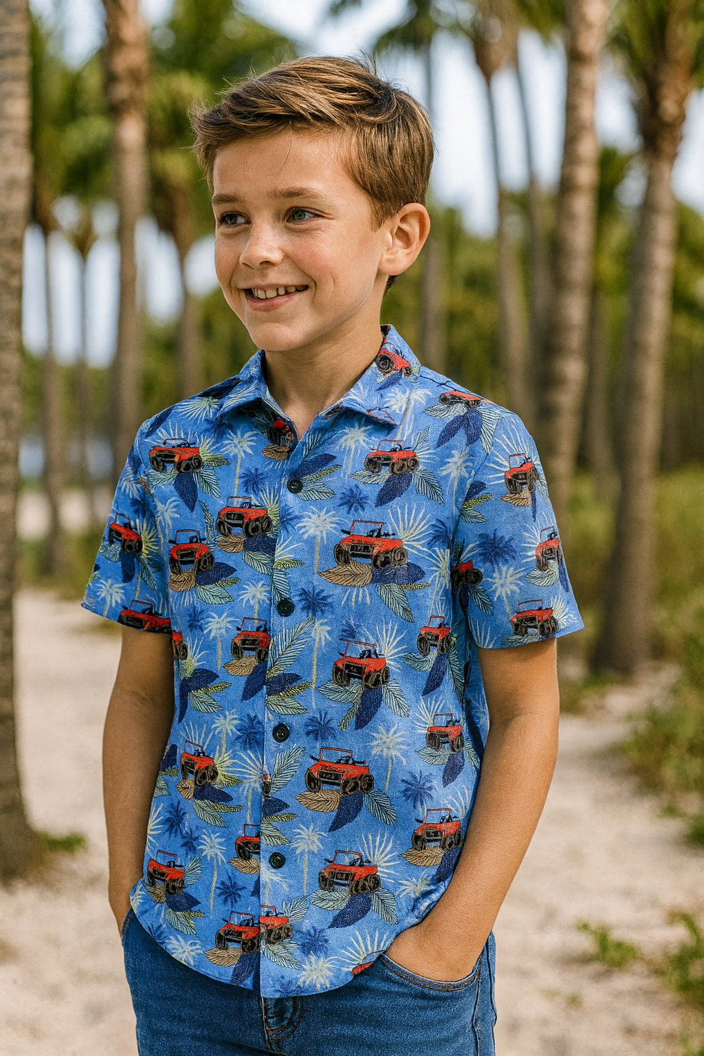 26110-15 Tricot katoen - Safari auto