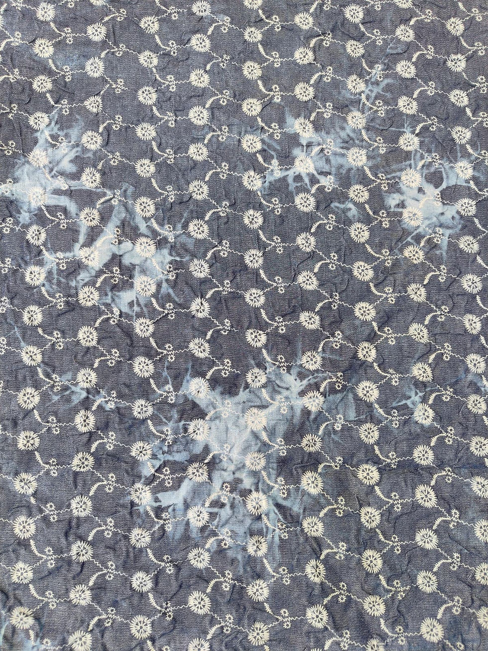 Stenzo Broderie jeans - lengte 110 cm breedte 150 cm - klap46t