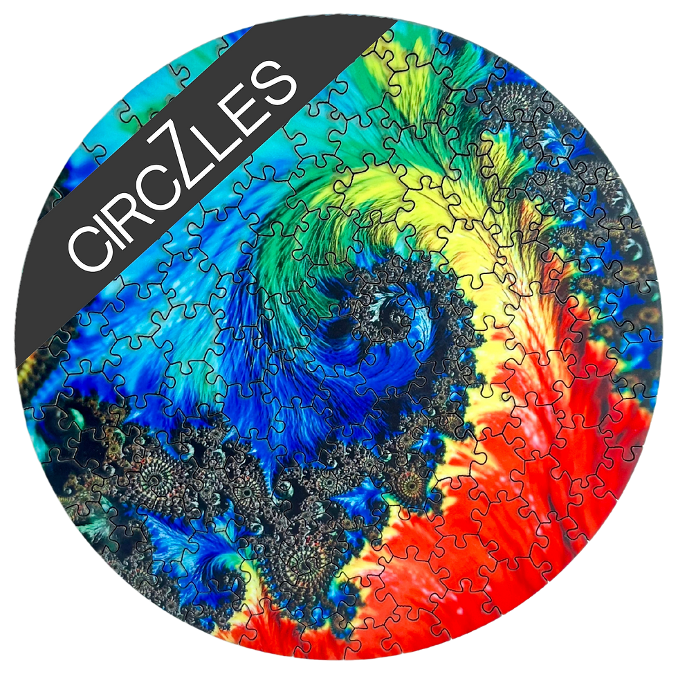 Circzles Wooden Jigsaw Puzzle - Colorstrom