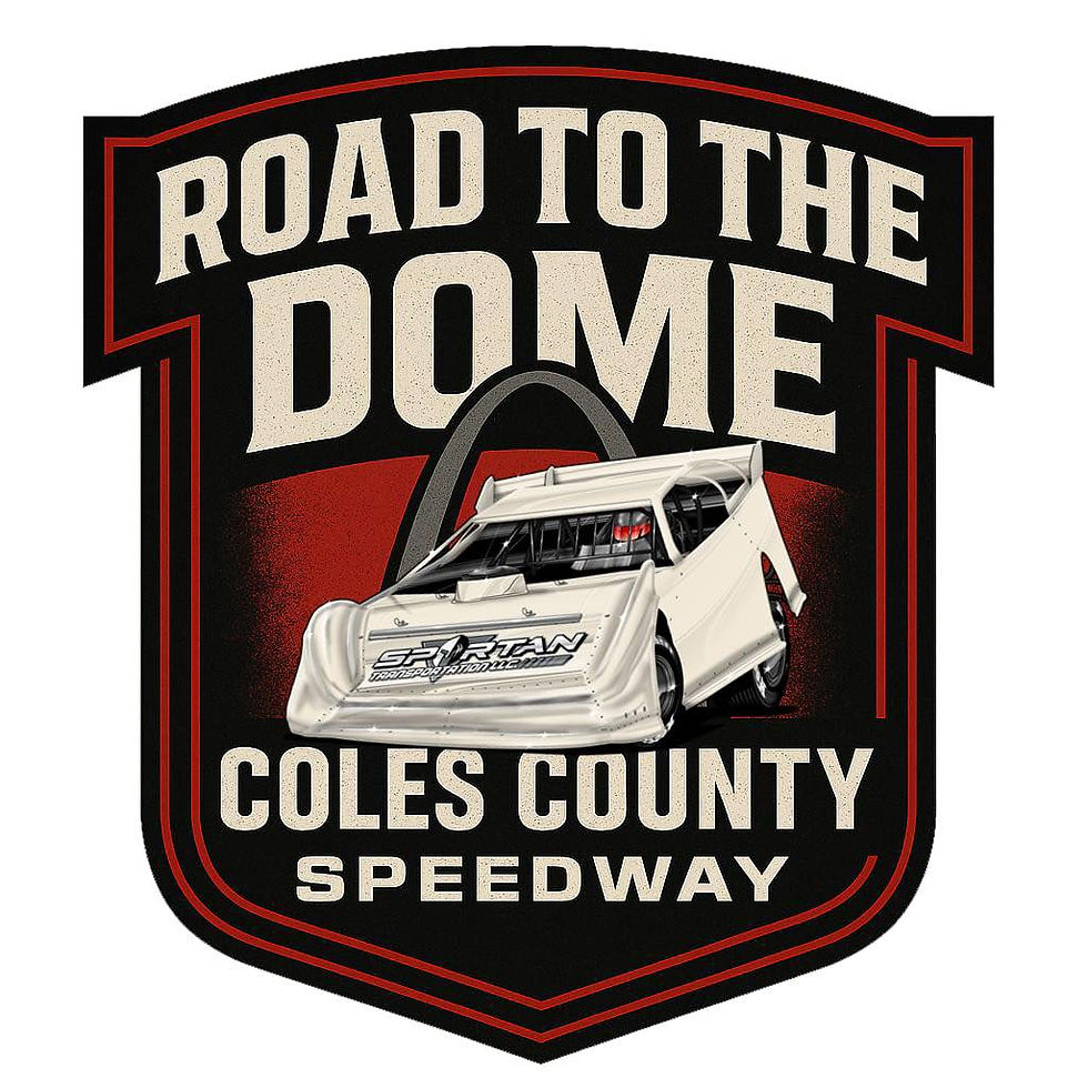 Road to the Dome Logo; Coles County Speedway pic creds