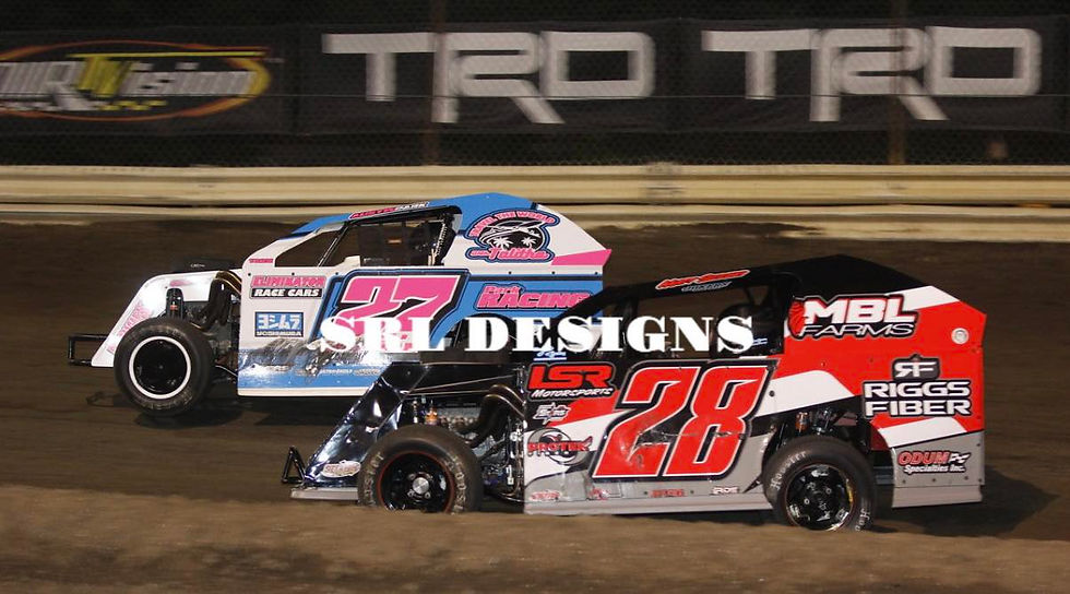 Park and Suzuki side by side at Coles County 7/26/2025; Scott Leeman photo credit