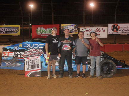 Cole, Jackson Jr., and Meyer Shine in Victory Lane at Red Hill Raceway
