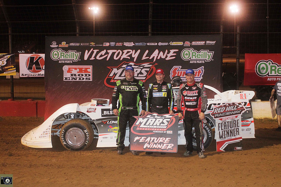 Top three in the MARS Late Model feature