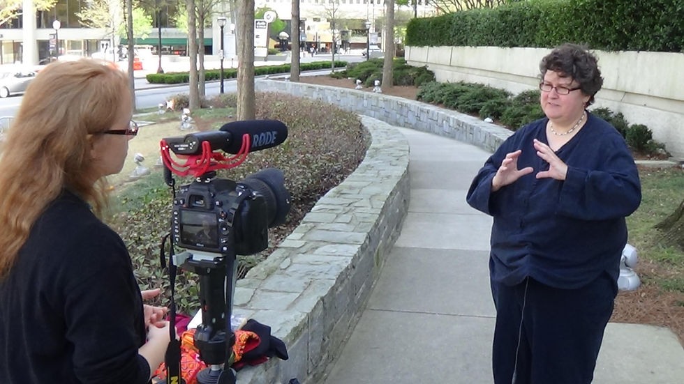 laura-j-axelrod-interviewing-dr-annette-lang-cullmann-film