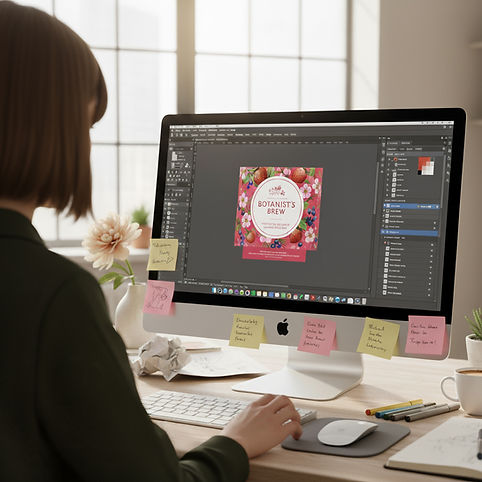 markenklar Packaging Design Ginflaschen Designphase