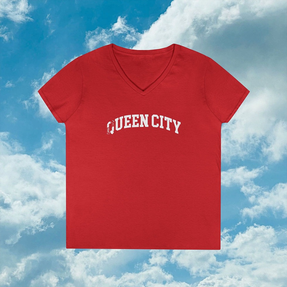 Thumbnail: Queen City Ladies' V-Neck Tee