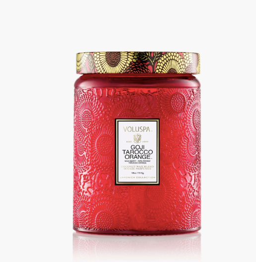 Goji Tarocco Orange Voluspa Large Glass