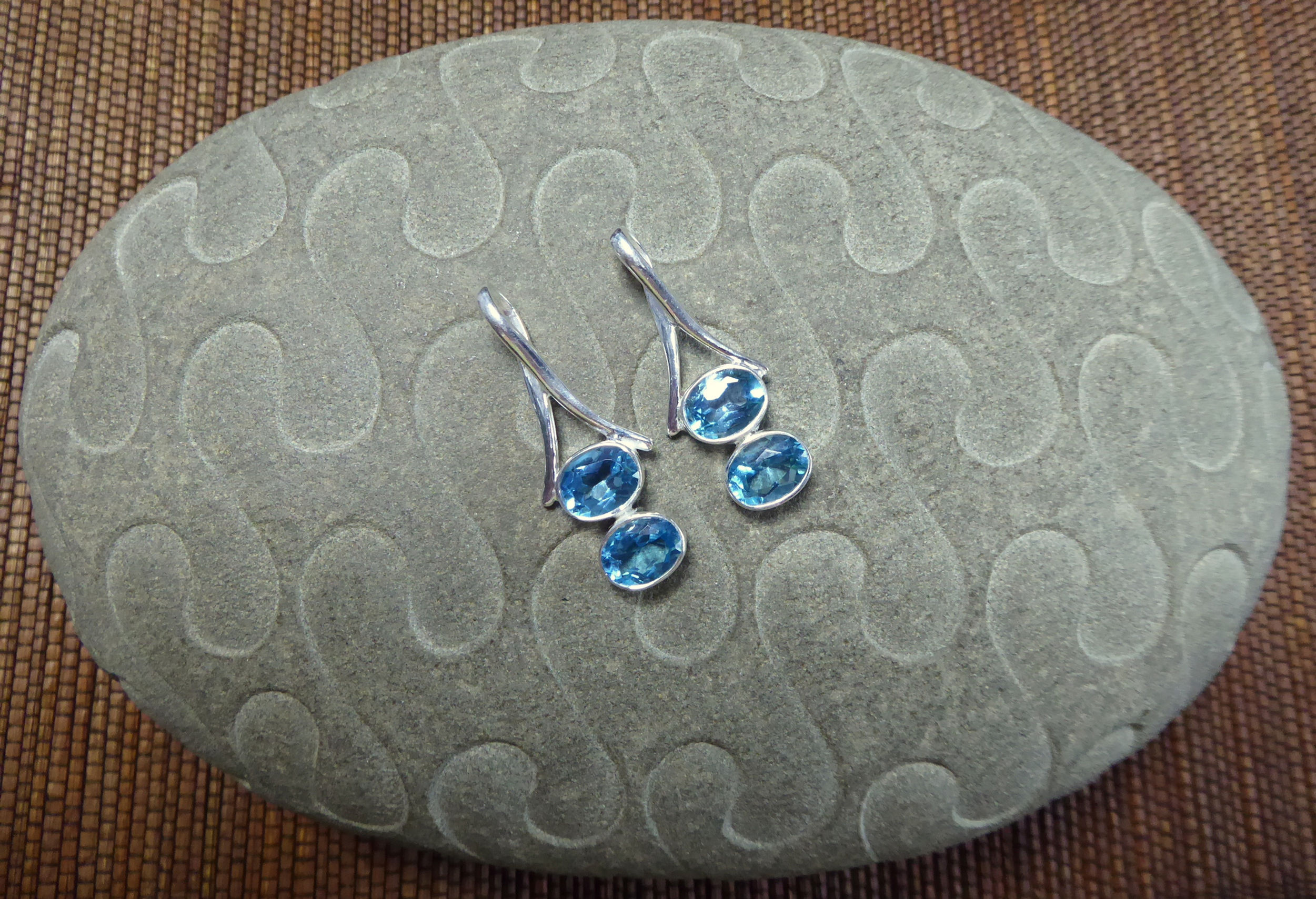 Mother and Daughter Topaz Pendants.