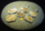 Thumbnail: Argonite Double Stone Pendant. Mounted in 925 silver.