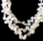 Thumbnail: Stunning 3 Row Keshi Pearl Choker Necklace.