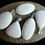 Thumbnail: SOLD [1] Wholesale Trade Lot. Five White Scolecite Silver Set Pendants.