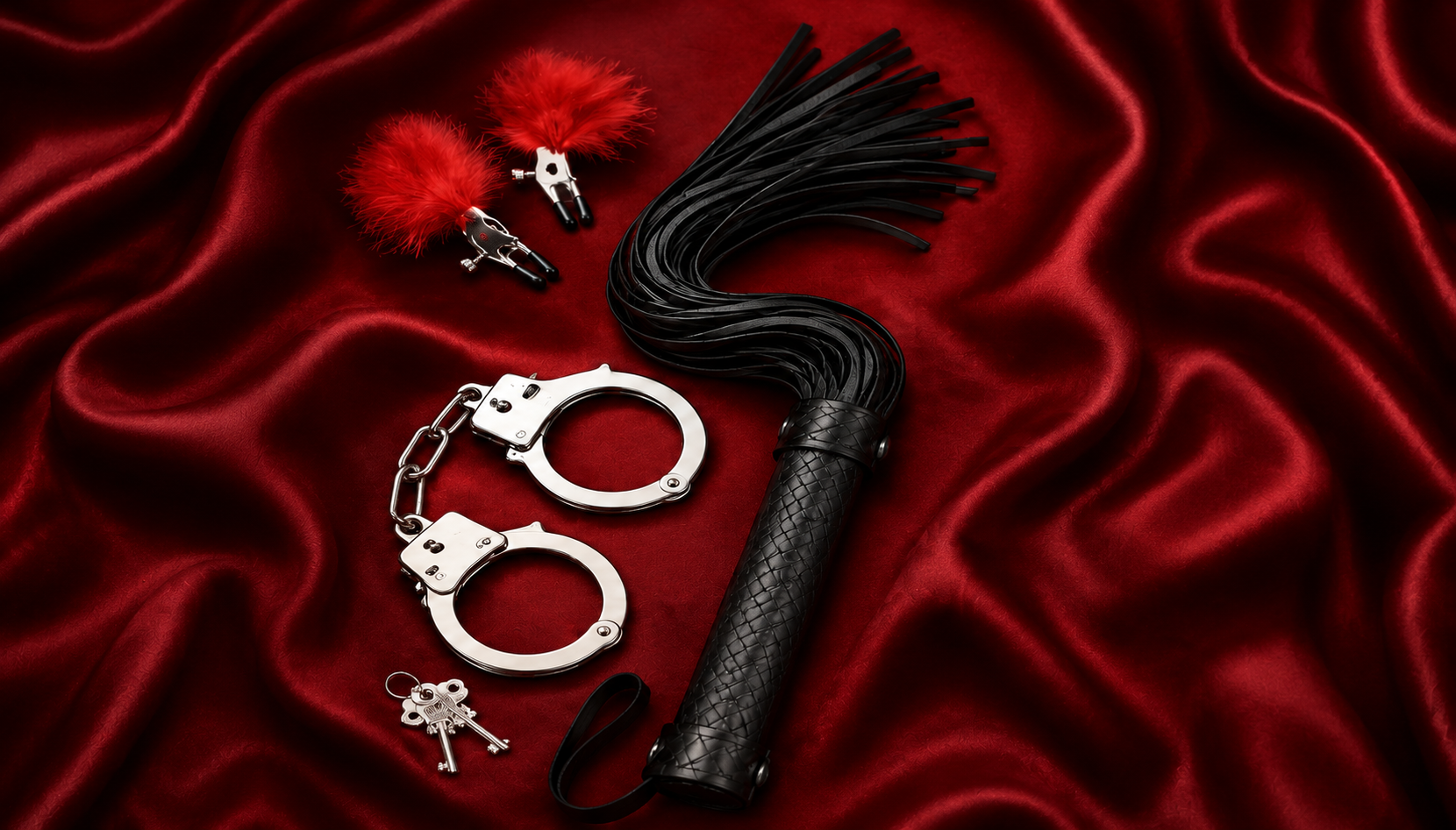 Kit Bondage Feathered Nipples Clamp