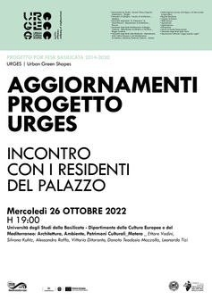 Aggiornamenti progetto URGES: INCONTRO CON I RESIDENTI DELLA PALAZZINA.