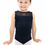 Thumbnail: Basic Moves BM5887I0 Girls' Microfiber Mesh Fashion Insert Boat Neck Leotard