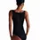 Thumbnail: Ballet Rosa Black Rejane Embellish Mesh Back V-Front Tank Leotard  T42