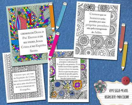 Regras de Fé para Colorir