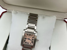 買取大吉安城桜井町店にてお買取した商品の紹介です。★Cartier Tank Francaise Quartz Pink Shell Dial Ladies ★カルティエタンクフランセーズピンクシェル文字盤クオーツ腕時計をお買取りいたしました♪♪