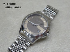 買取大吉豊田店で買取した商品の紹介です★ Gucci G-Timeless Stainless Steel Taupe Dial Date Quartz Mens Watch YA1264107 ★グレージュカラー文字盤が上品な人気メンズウォッチである、グッチの「G-タイムレス YA1264107」をお買取りしました!