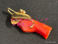 買取大吉岡崎戸崎店が買取した商品の紹介です★K18 血赤サンゴペンダントトップ★血赤サンゴに18金でデザインされたペンダントトップをお買取りしました♪
