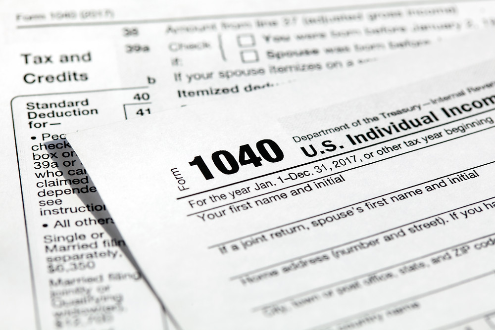 1040 Individual Income Tax form