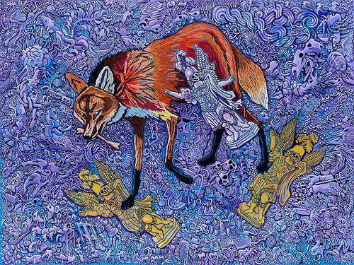 RED WOLF PRINT | Wagner Kuroiwa BR