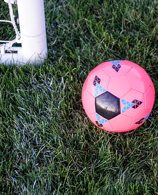 Ballon de foot rose