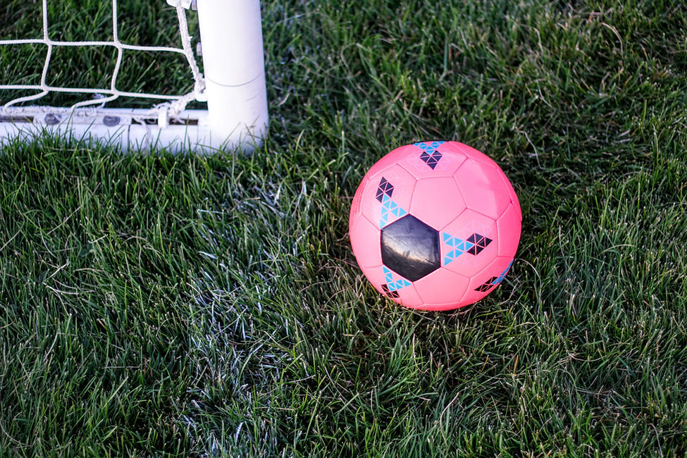 Balón de fútbol rosa