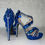 Thumbnail: Blue Shoes with Hints of Gold and Silver