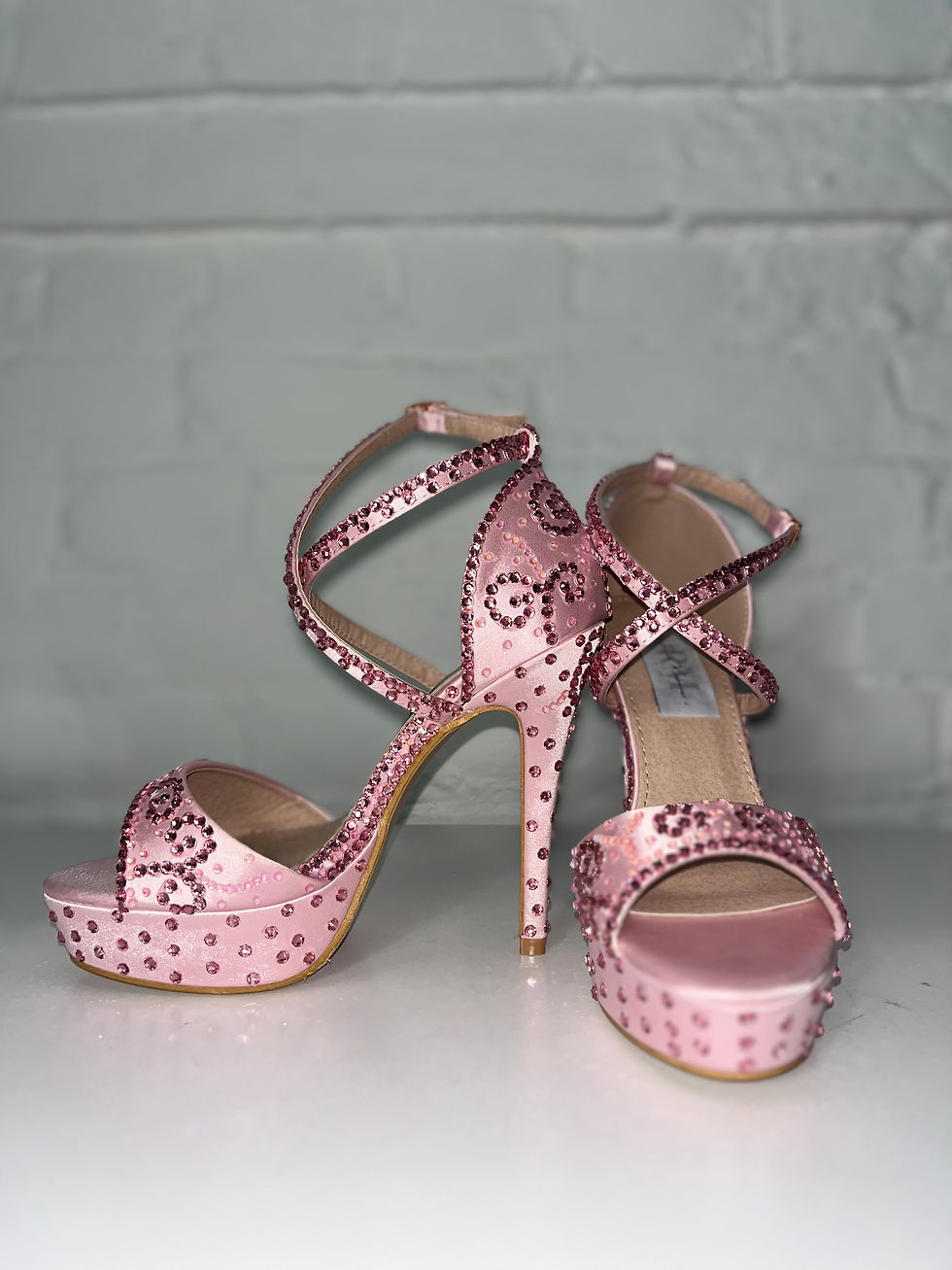Thumbnail: Light Pink Satin Shoes