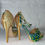 Thumbnail: Gold Shoes with Hints of Blue, Orange and Yellow