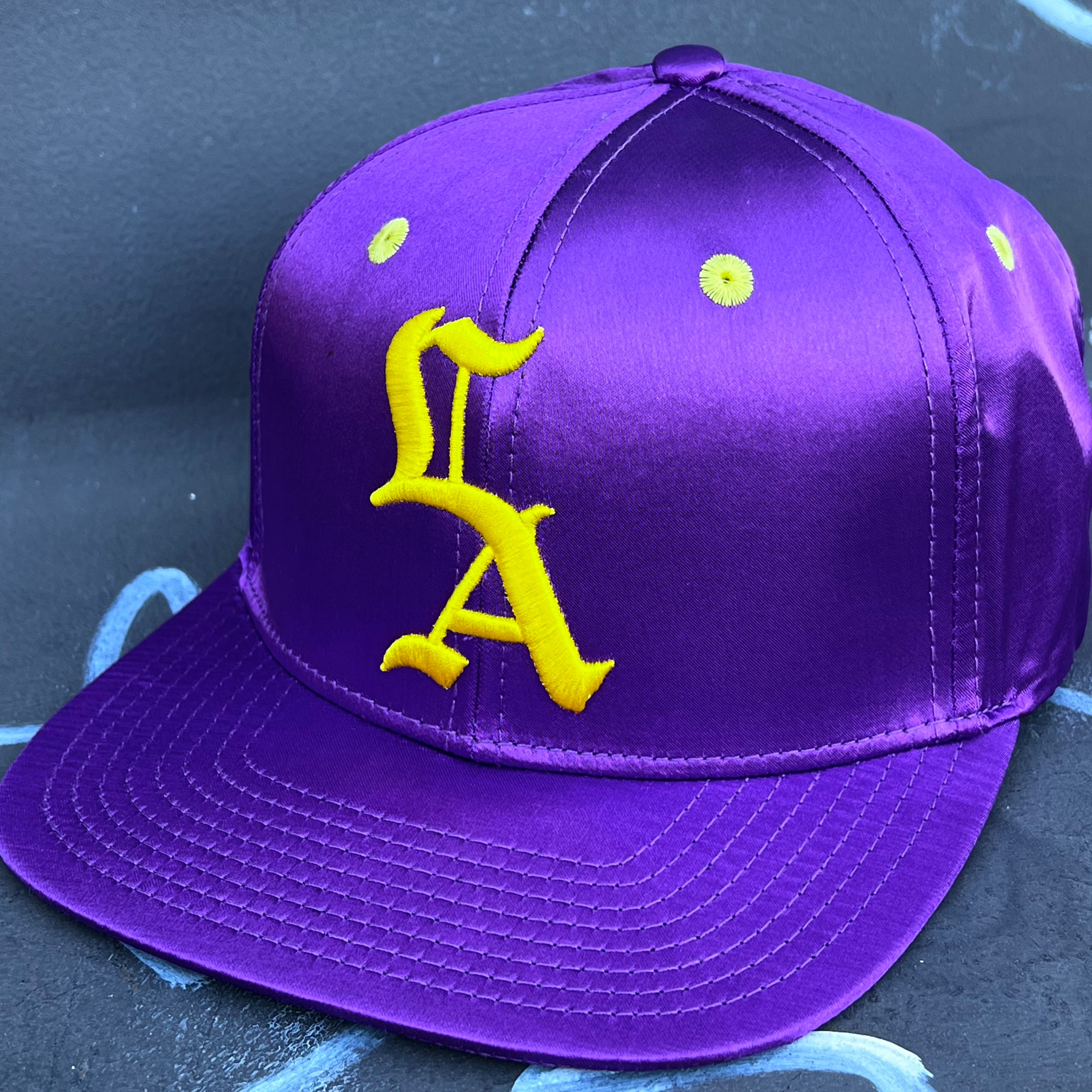 TROUNCE LOT “LA” PURPLE SATIN SB.