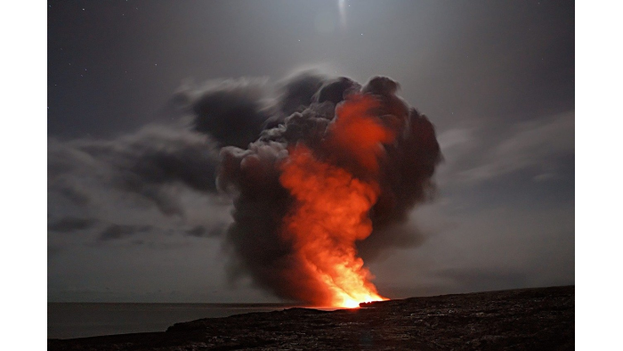 volcanic eruption