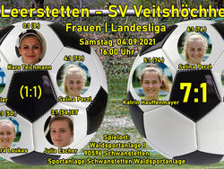 04.09.2021 Frauen I Landesliga: SV Leerstetten - SV Veitshöchheim 7-1
