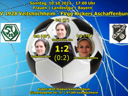 10.10.2021 Frauen Landesliga: SV 1928 Veitshöchheim - FVgg Kickers Aschaffenburg 1:2