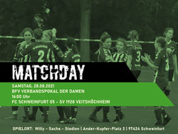 28.08.2021 Pokalspiel der Damen in Schweinfurt