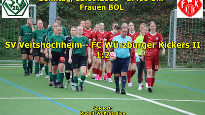 So. 13.09.2026 - 17:00 Uhr, Frauen BOL:                              SV Veitshöchheim - FC Würzburger Kickers II   1:2