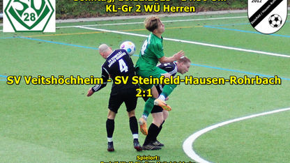 Sonntag, 16.11.2025 - 14:30 Uhr, KL-Gr 2 Wü Männer: SV Veitshöchheim - SV Steinfeld-Hausen-Rohrbach 2:1