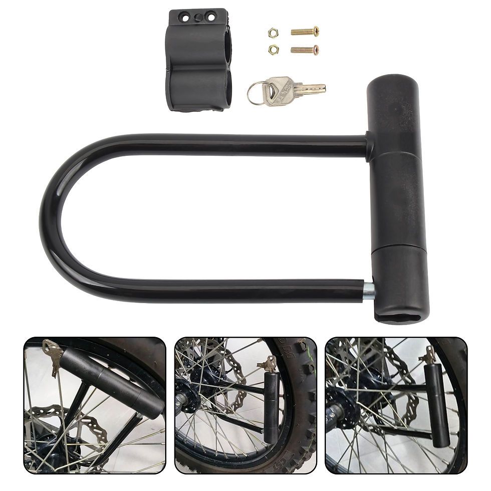Miniatura: For Motorcycle Scooter 19.5cm U Lock Anti-Theft Security Heavy Duty Metal Lock
