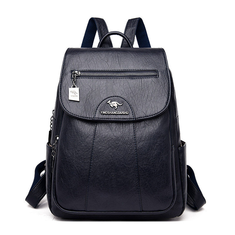 Miniatura: 2024 New Women Leather Backpacks High Quality Female Vintage Backpack for Girls