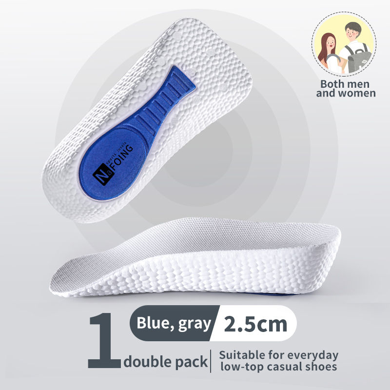 Miniatura: Memory Foam Height Increase Insoles for Men Women Shoes Flat Feet Arch Support