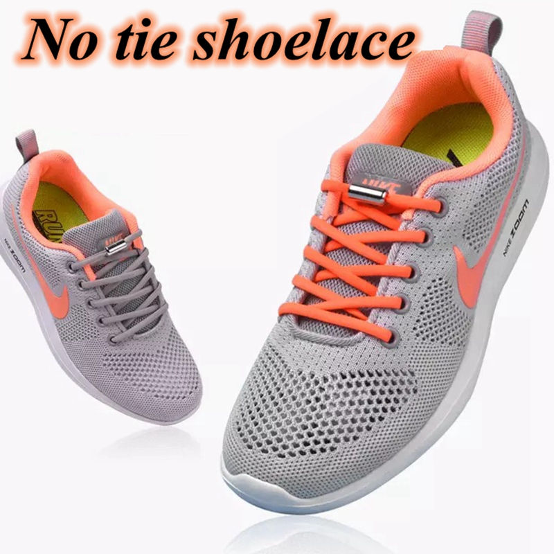 Miniatura: 1Pair No Tie Shoelaces Round Elastic Shoe Laces for Kids and Adult Sneakers