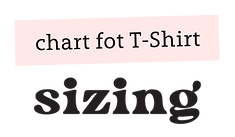 chart for T-Shirt sizing