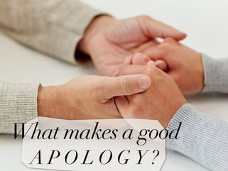 What Makes a Good Apology?