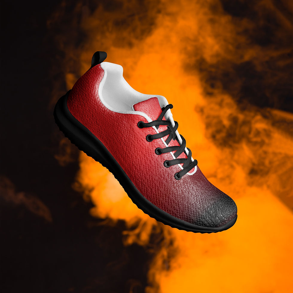 Thumbnail: Crimson Ashes combines fiery red and smoky black in a striking streetwear design by Darc Pfenyx.