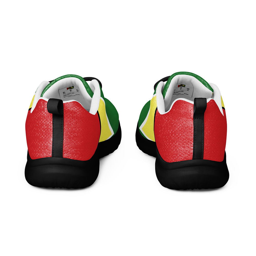 Thumbnail: Men’s Guyana Gold athleisure lace-ups – GT Pulse by Darc Pfenyx – black trim design, Heritage Kicks collection